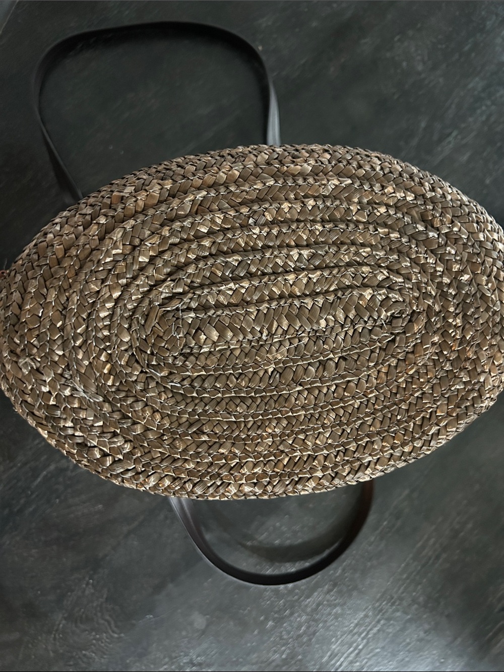 Source Unknown Brown Straw Tote with Floral Accents - Picture 5 of 12